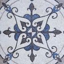 Round Fleur-de-Lis Pattern Mosaic close-up