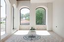 Light Grey and Black Compass Mosaic in your home
