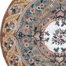 Round Floral Rug Mosaic close-up