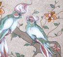 Green Cockatoos Mosaic close-up