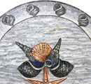 Shells Mosaic Medallion close-up