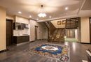 Gold and Blue Floral Rug Mosaic in your home