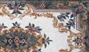 Gold Accented Pattern Rug Mosaic close-up