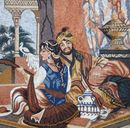 Portrait of a Royal Couple Mosaic close-up