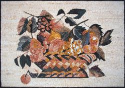 Geflochtener Obstkorb Mosaik