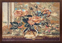 Roses in Vase Mosaic