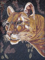 Cougar Portrait Mosaic