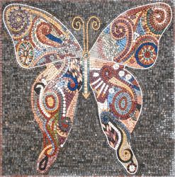 Mosaik Abstrakter Schmetterling