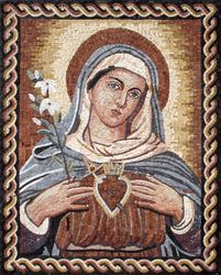 Portrait of Mary Mosaic