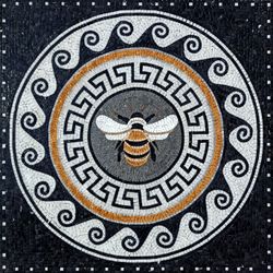 Mosaik Biene Mediterran