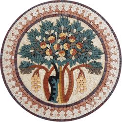 Tree of Life Mosaic Medallion