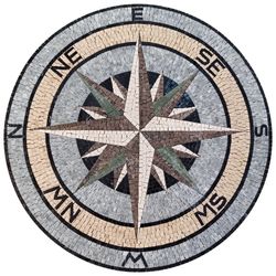 Mosaik Kompass Stern