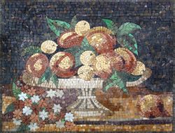 Platter of Peaches Mosaic