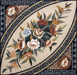 Multi-Patterned Floral Mosaic