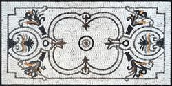 Mosaik Schwarz-Weiß Design