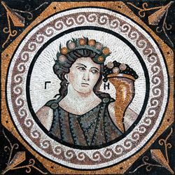 Portrait of Demeter Mosaic