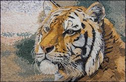 Portrait of a Tiger Mosaic