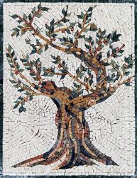 Olive Tree Mosaic Art