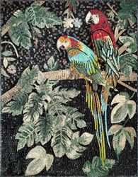 Two Macaws Mosaic