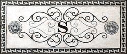 S Logo Decorative Rug Mosaic