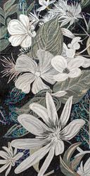 Mixed White Flowers Mosaic