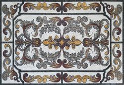Bronze und Kupfer Mosaikteppich