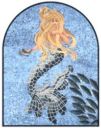 Blonde Mermaid Mosaic