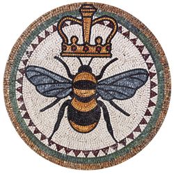 Round Queen Bee Mosaic