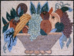 Obstschale Stillleben Mosaik