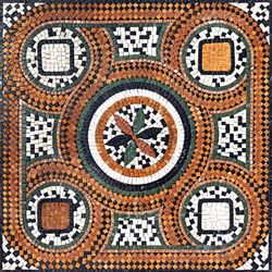 Mosaik Orange Grün
