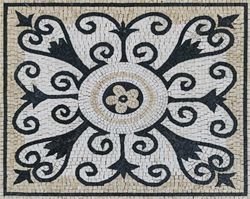 Cream Rug Mosaic