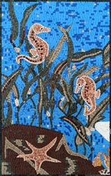 Mosaik Seepferde
