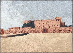 Old Castle Fortress Mosaic