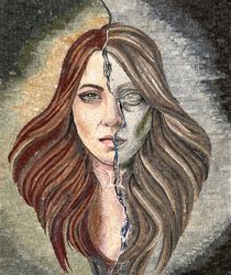 Zwillinge Sternzeichen Mosaik