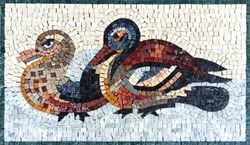 Две утки, мозаика
