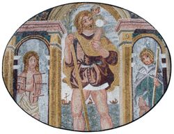 Roman Triptych Mosaic