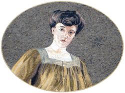 Edwardian Lady Mosaic