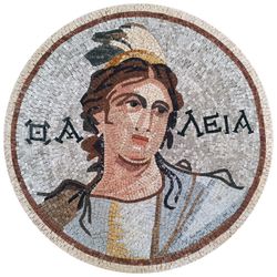 Portrait of Athena Mosaic
