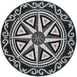 Black and White Star Mosaic