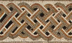 Mosaik Bordüre Bunte Verflechtungen