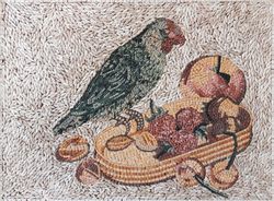 Parrot and Fruits Mosaic