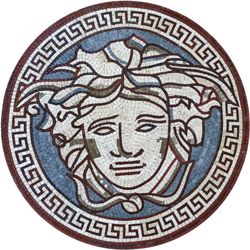 Greek Key and Medusa Mosaic