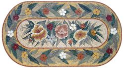 Ovales Blumen Mosaik