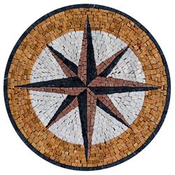 Copper Compass Mosaic