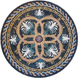 Round Palm Pattern Mosaic