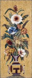 Flower Display on Gold Mosaic