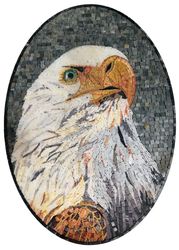 Oval American Eagle Mosaic