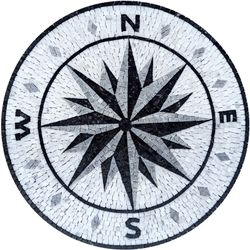 Black Compass Mosaic