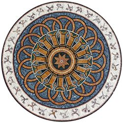Säule und Bogen Muster Mosaik