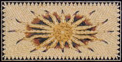 Flaming Sunburst Mosaic Rug